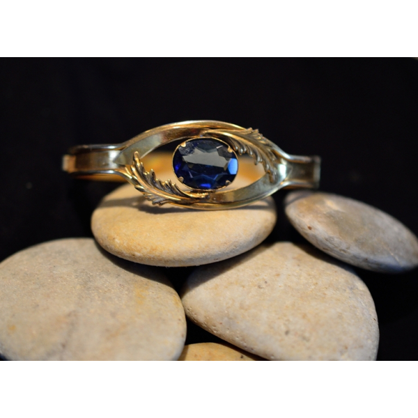 Restored Vintage Jewelers brass bracelet