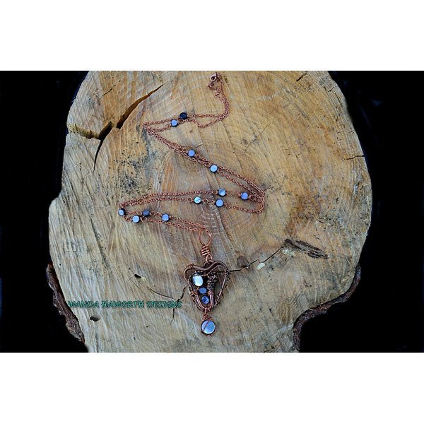 33 inch hand made cooper link chain