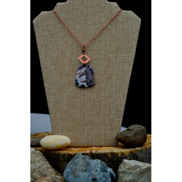 Amethyst Quartz Citrine pendant