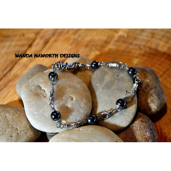 Hematite stone bracelet