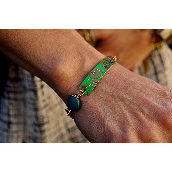 Painted Patina bracelet