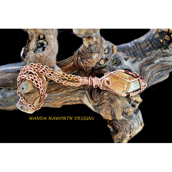 Diamond cut landscape jasper